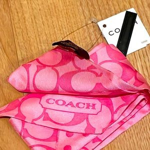 Pink Coach Scarf